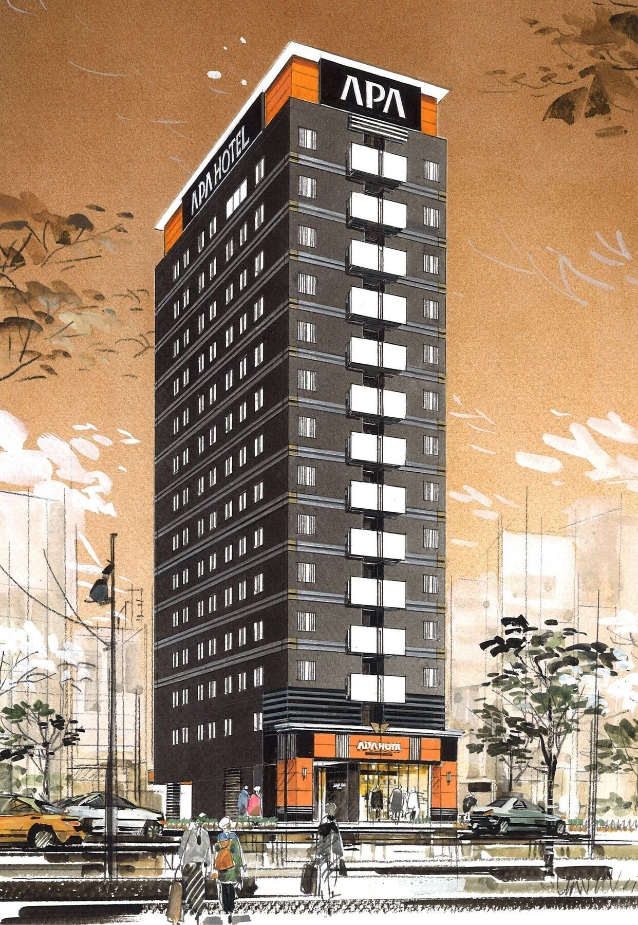 Apa Hotel Nihombashi Bakurocho Ekimae Präfektur Tokio Exterior foto